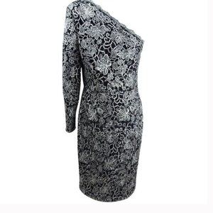 Lauren Ralph Lauren Women's One-Shoulder Lace Dress Size 4